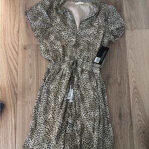 Lovestitch Animal Print Midi Dress